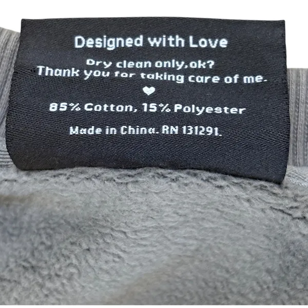 Popflex Brunch Sweatshirt Sweater Womens 1X -‎ 3X Grey Oversized Fleece Pullover - Image 9