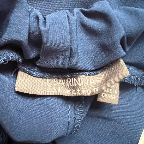 LISA RINNA Collection Blue Scrubs Jogger Pants, Size XS - Image 3