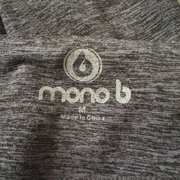Mono B Charcoal Gray‎ Space Dye High Rise Active Leggings Stretchy Size Medium - Image 5
