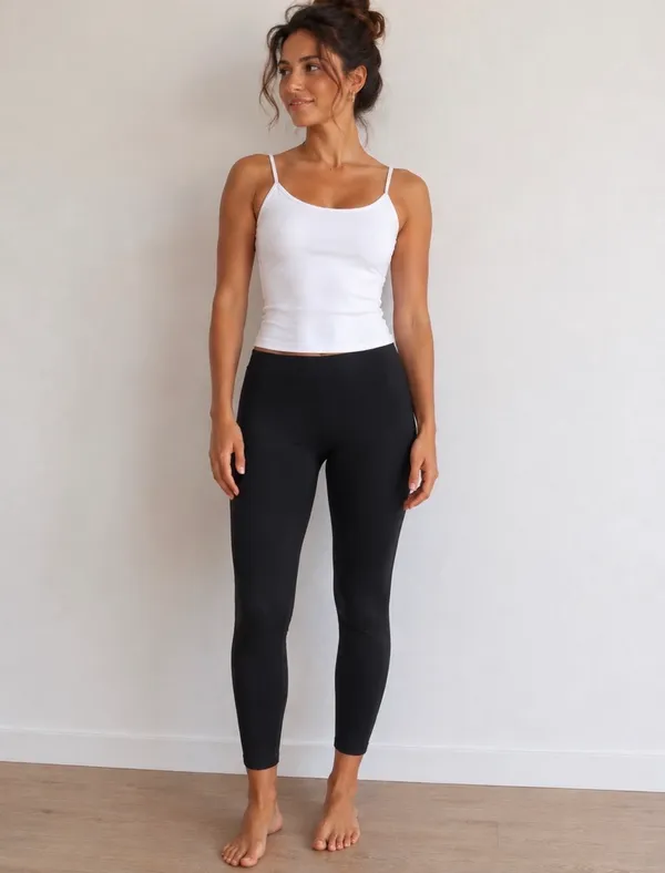 Black Leggings Size M - Image 3