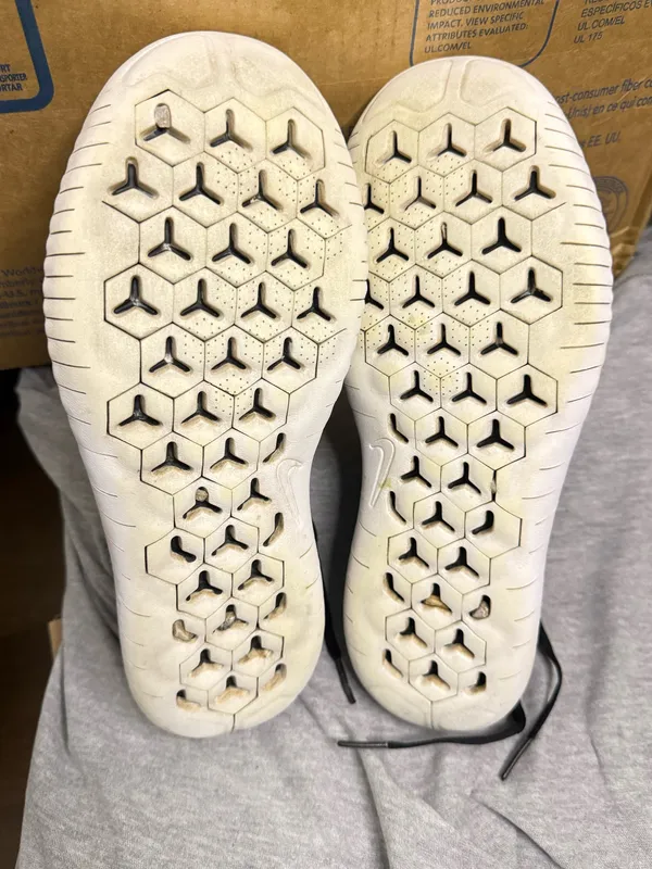 Nike Free Rn Flyknit 2018 White Black Womens Size 9.5 - Image 7