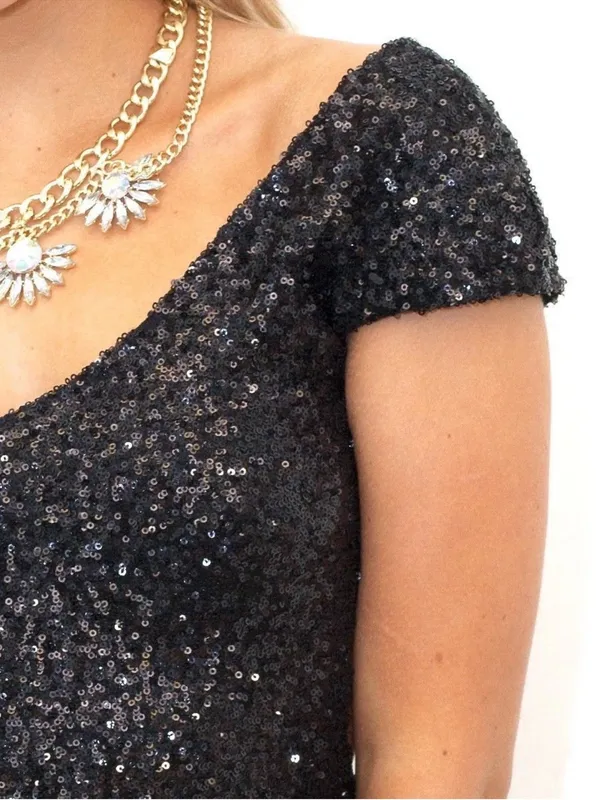 Lovers + Friends Bahama Mama in Black Sequin - Image 3