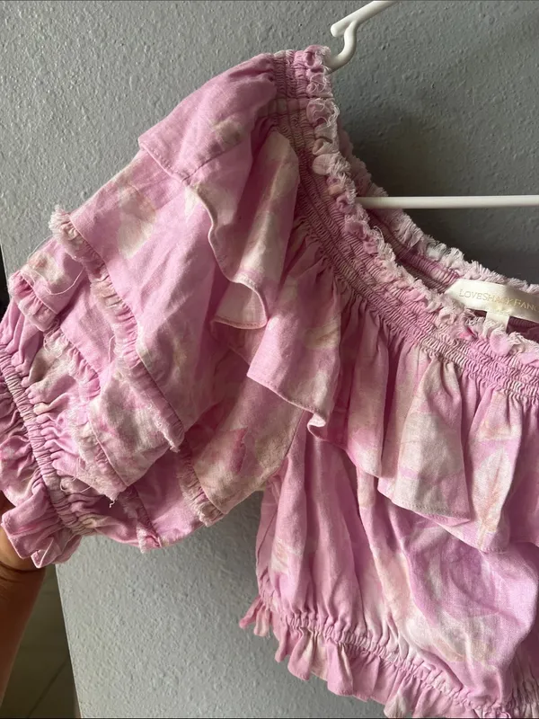 LoveShackFancy Audrille crop top - Image 7