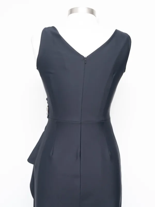 Alex Evenings - Navy‎ Draped Formal Evening Gown - Image 10
