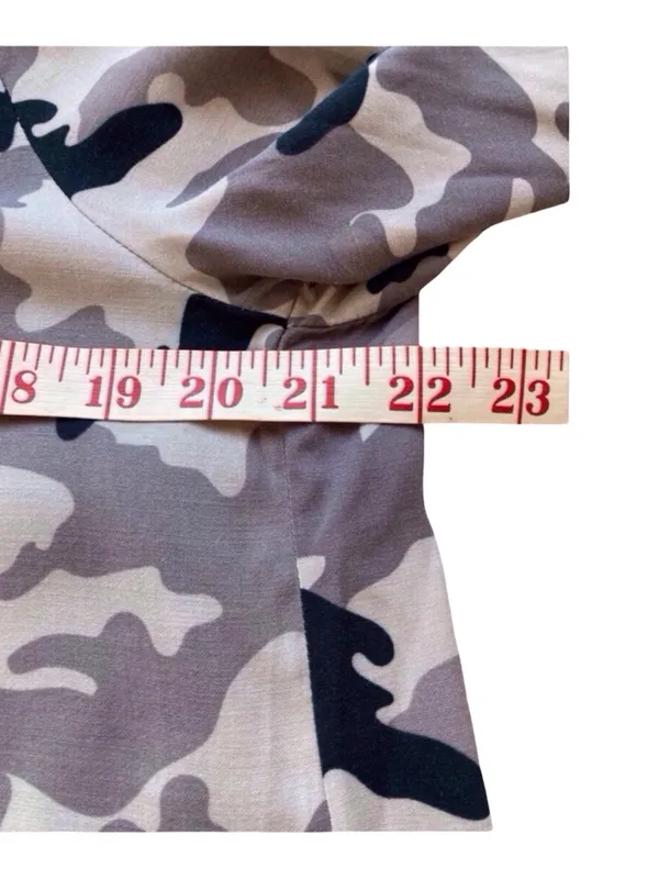 Chaser Camouflage Open Front Jacket in Taupe, Olive & Black - Image 5
