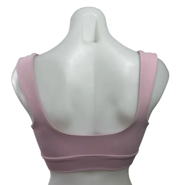 Set Active Women's Pink Square Neck Yoga Workout Athletic Sports Bra Crop Top S - Image 3