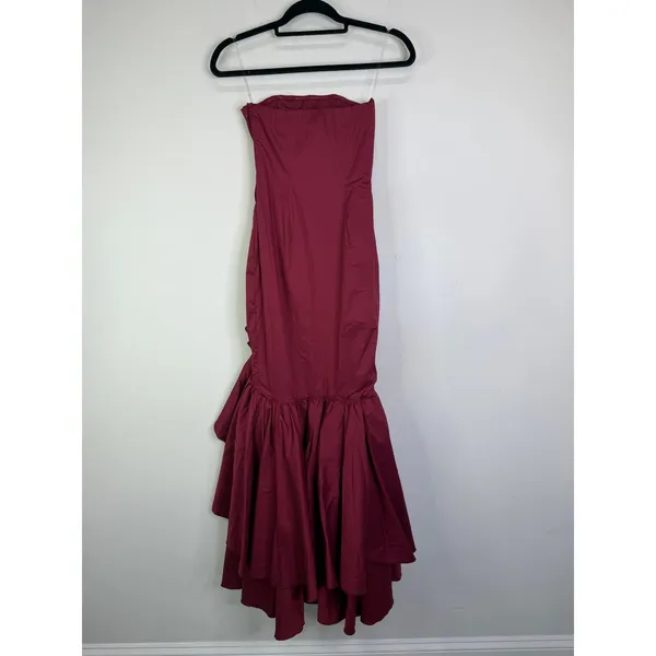 NEW Babyboo Angelina Maxi Dress Burgundy Size XS - Image 7