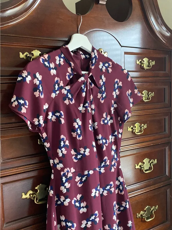 Banana Republic floral dress size 2 Petite - Image 6