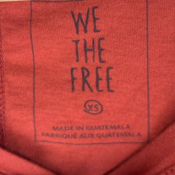 Free People Top XS We The Free Rust Orange Open Back Tie Balloon Sleeve - Image 5