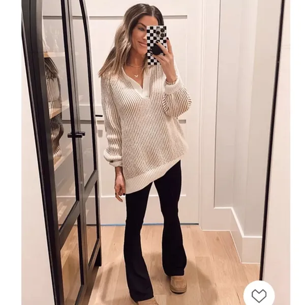 Aerie Sugar Rush Chenille Sweater Toasty‎ XS Viral Sweater Tiktok Instagran Blog - Image 2