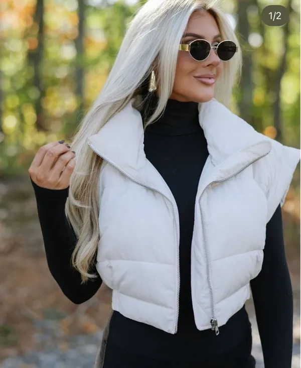 These Three Boutique Off white vest - Image 2
