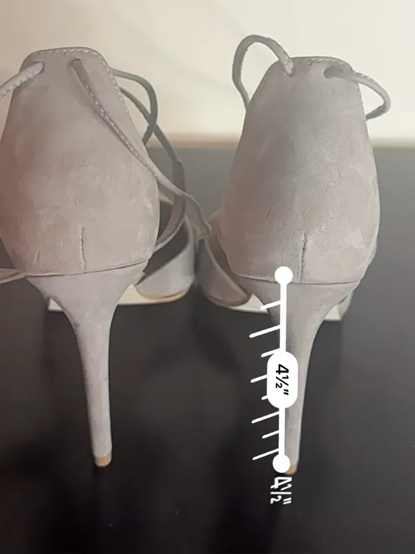 Steve Madden Raela Suede Lace-Up Pointed Toe Heels in Taupe - Image 5