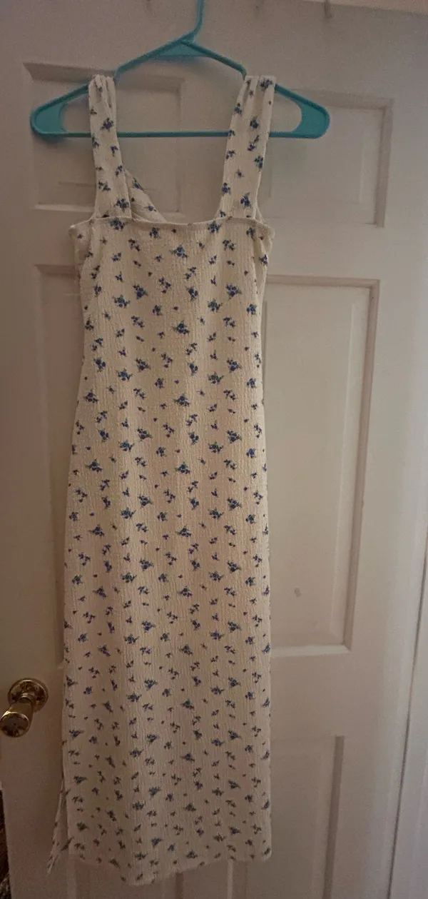 TJ Maxx White and Blue Sundress - Image 2