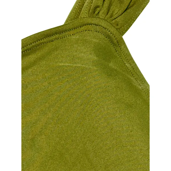 Abercrombie & Fitch Soft AF Green Wide Strap Crop Top Cropped Tank Top Size M - Image 6