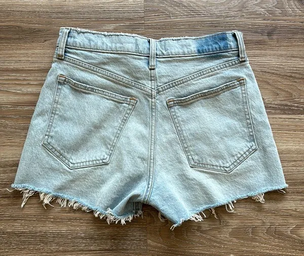 Abercrombie The Mom High Rise Denim Shorts - Image 5
