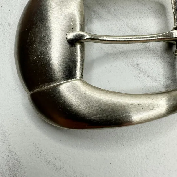 Silver Tone Simple Basic Belt Buckle Rounded Rectangle Frame ✨ - Image 5