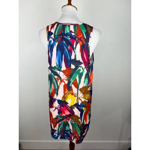Marilyn Seyb Abstract Tropical Print Sleeveless Tank Top Size 10 - Image 3