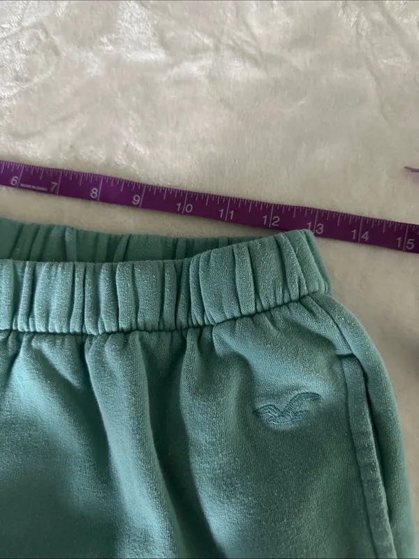 Hollister Teal Adjustable Rise Sweat Joggers - Image 7