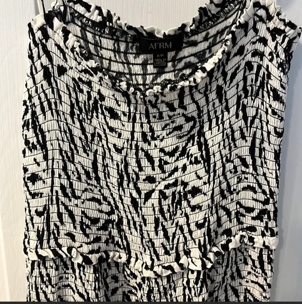 AFRM Zebra Print Dress - Image 3