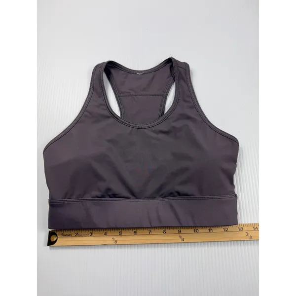 Fabletics Sports Bra Medium Support Racerback Workout‎ Fitness Gray S - Image 2