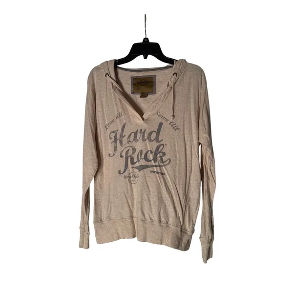 Vintage Y2K Hard Rock New Orleans Women's‎ XL Hoodie - Image 3