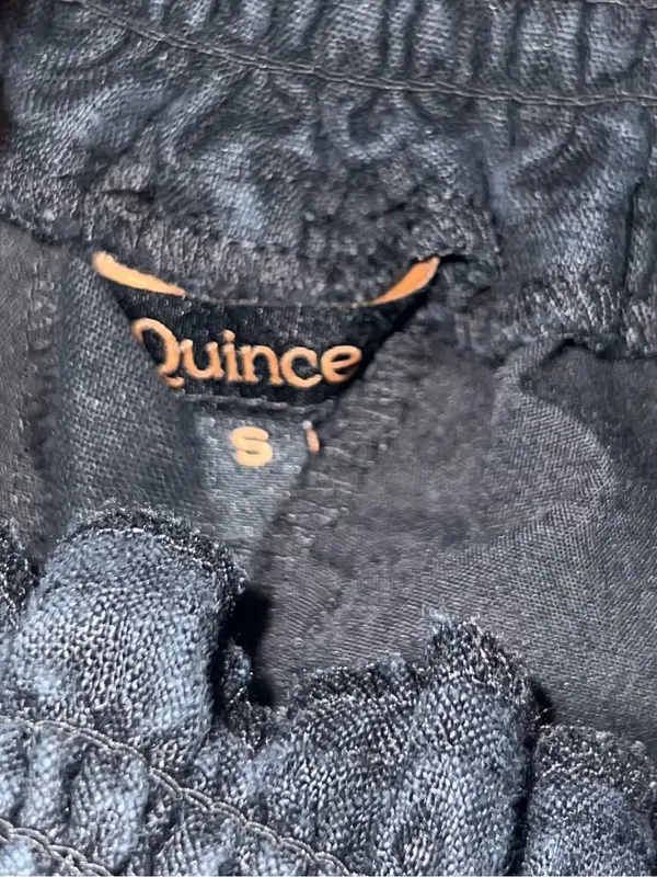 Quince Maternity 100% Linen Black Shorts Small - Image 2
