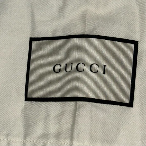 Gucci Authentic 26.5 x 47” Cream Zipper Garment Storage Clothing Bag - Image 5