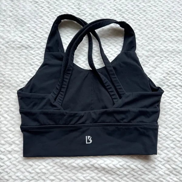 Buffbunny Collection Rosa Sports Bra XS Black Padded Wireless Active - Image 2
