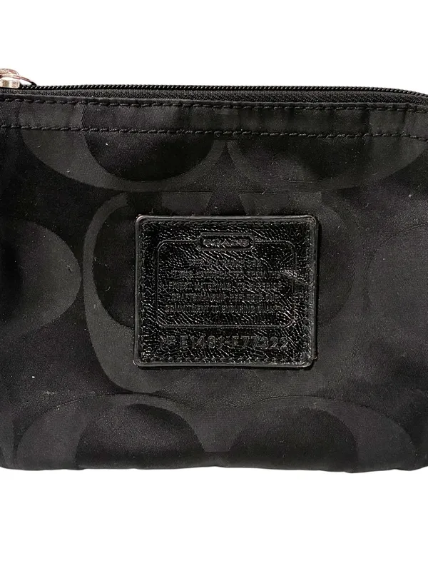 Coach Park Signature C Fabric Small Wristlet Black Patch - Image 2