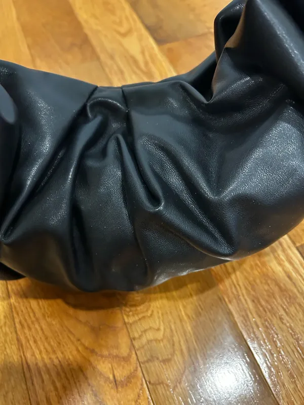 RACHEL ZOE black Slouchy Wrapped contemporary Hobo shoulder Bag - Image 6