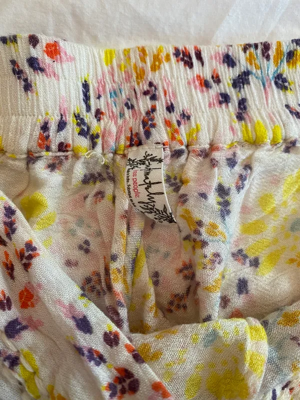 Free People Floral Flowy Shorts - Image 5