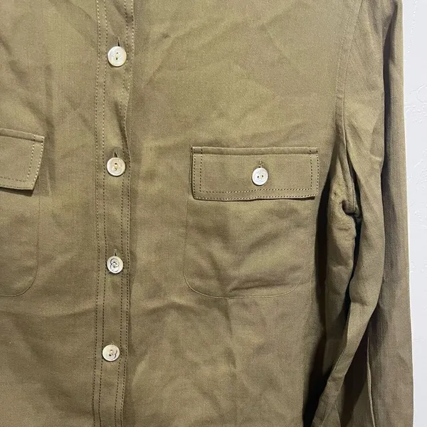 VINTAGE Gucci (1970’s) Military Button Down Top - Image 4