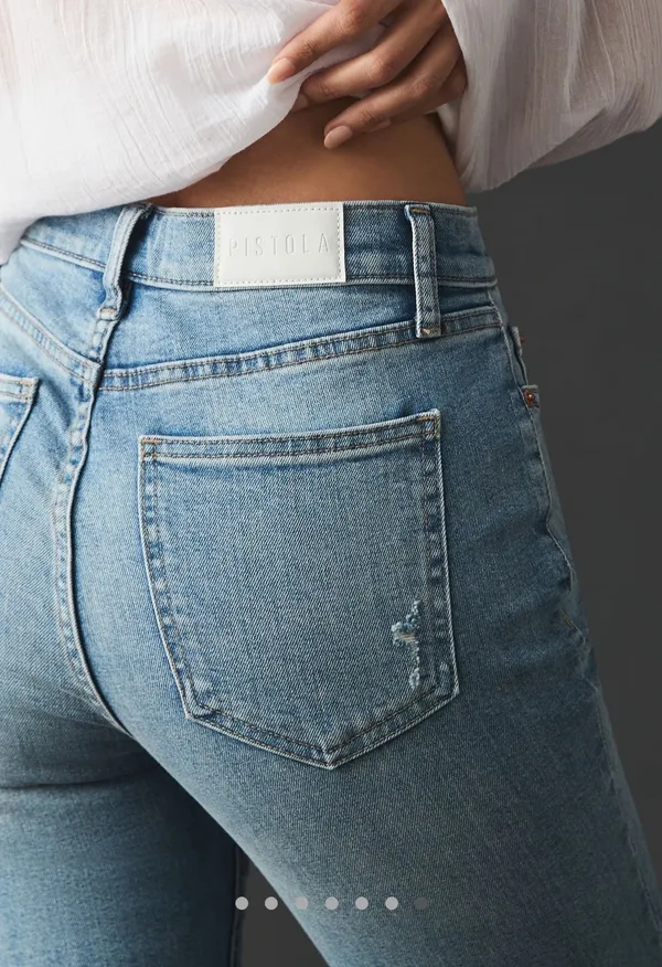 Pistola Lennon High-Rise Cropped Bootcut Jeans - Image 5