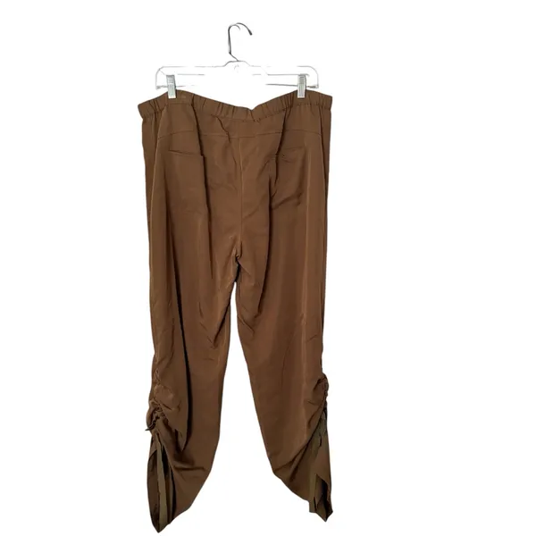 Belle Gray By Lisa Rinna Large Brown Pull On Pants Gorpcore Granola Girl - Image 2