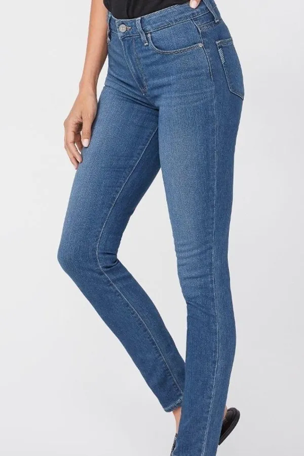 Paige Hoxton Ankle Ultra Skinny Jeans in Dark Wash - Image 2