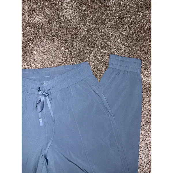 Mono B Women's Blue Jogger Pants S Drawstring Elastic Waist Pockets - Image 6