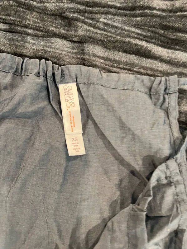 Gilligan & O'Malley Elegant Gray Sleeveless Pj Top Size XS - Image 2