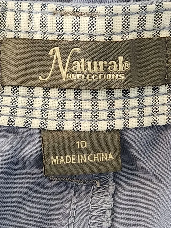 Natural Reflections Womens Blue Cotton Chino Shorts Size 10 - Image 8