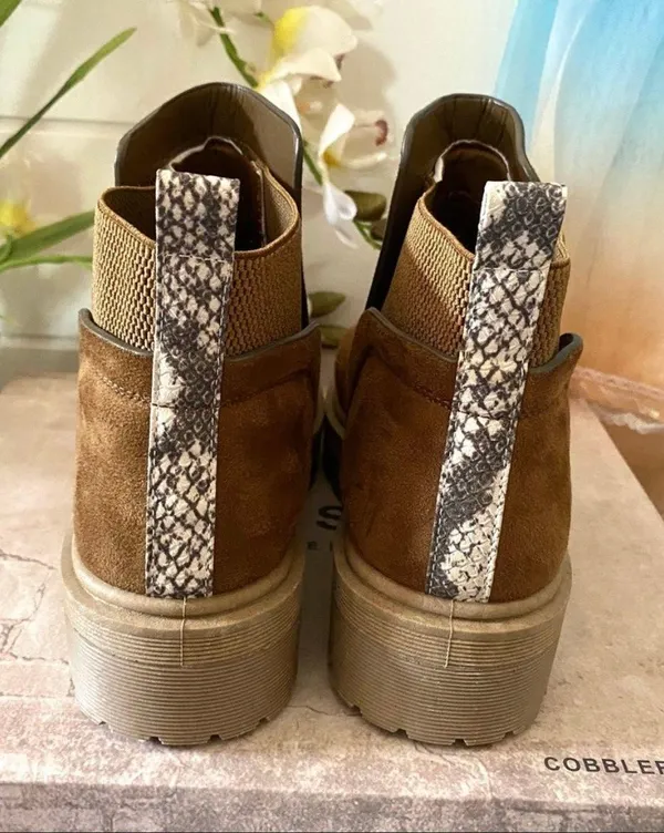 Qupid Tan Faux Suede Boots - Image 10