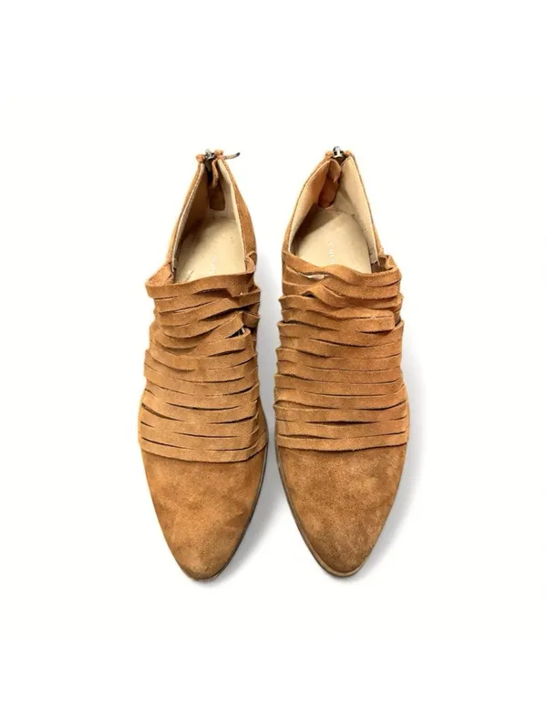 (RC) Chinese Laundry Danika Womens Slip-On Loafers Whiskey Suede 10 Low Heel - Image 2
