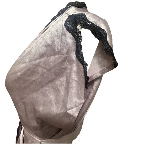 Victoria's Secret Silk And Lace Lingerie Bombshell Lilac Purple Robe Cover‎ Sz S - Image 5