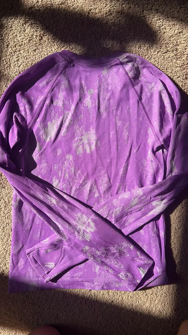 Purple Lululemon Long Sleeve Swiftly - Image 2