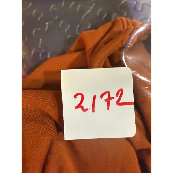 HeyNuts Women Burnt Orange Square Neck Thong‎ Bodysuit HN114 Small - Image 5