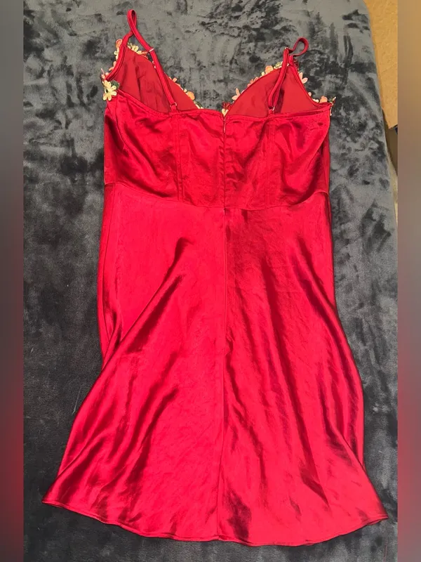 Princess Polly Tamal Mini Dress in Burgundy Size 6 New with tag - Image 11