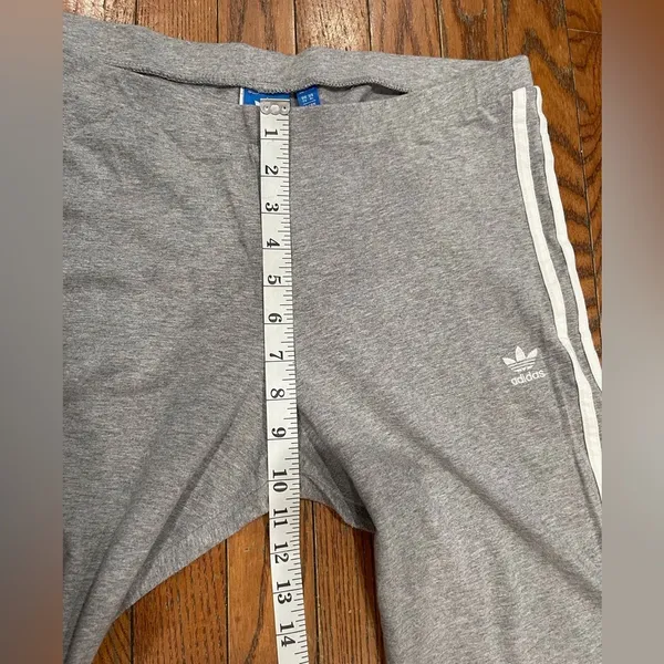 Adidas Kids Gray Joggers with White Stripes - Image 5