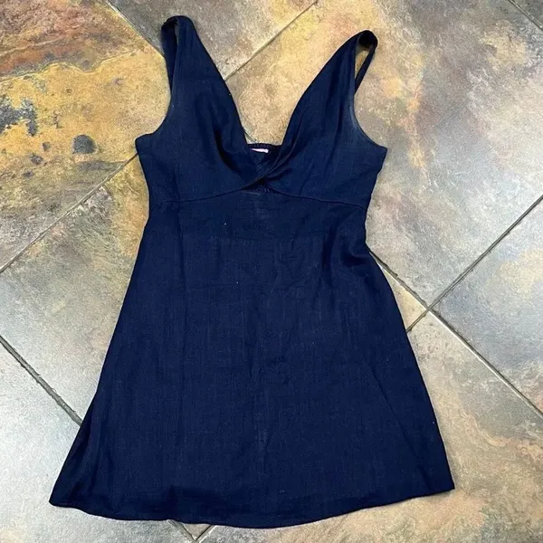 Miami Mini Navi Cut Out Dress Medium - Image 3