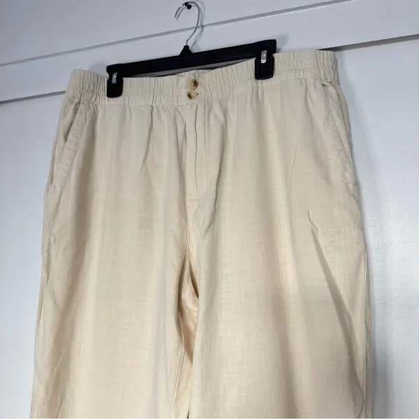 Marine Layer Elle Crop Pants Cotton Ivory - Image 5