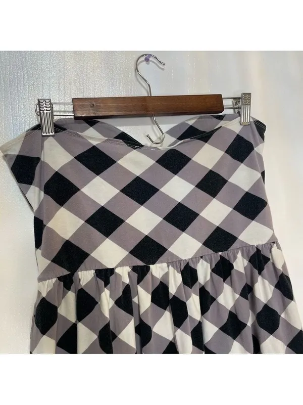 ASOS Buffalo Check Strapless Dress - Image 7
