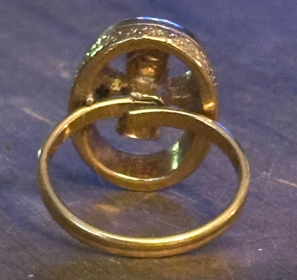 Vintage Sarah Coventry Fire Fly Red Stones Ring - Image 7