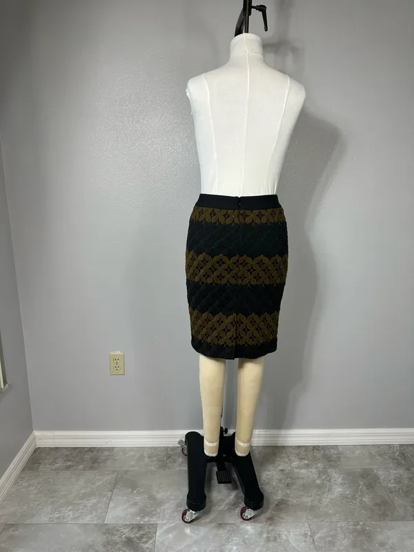 Ann Taylor Skirt Size 6 Crochet Lace Pencil - Image 8